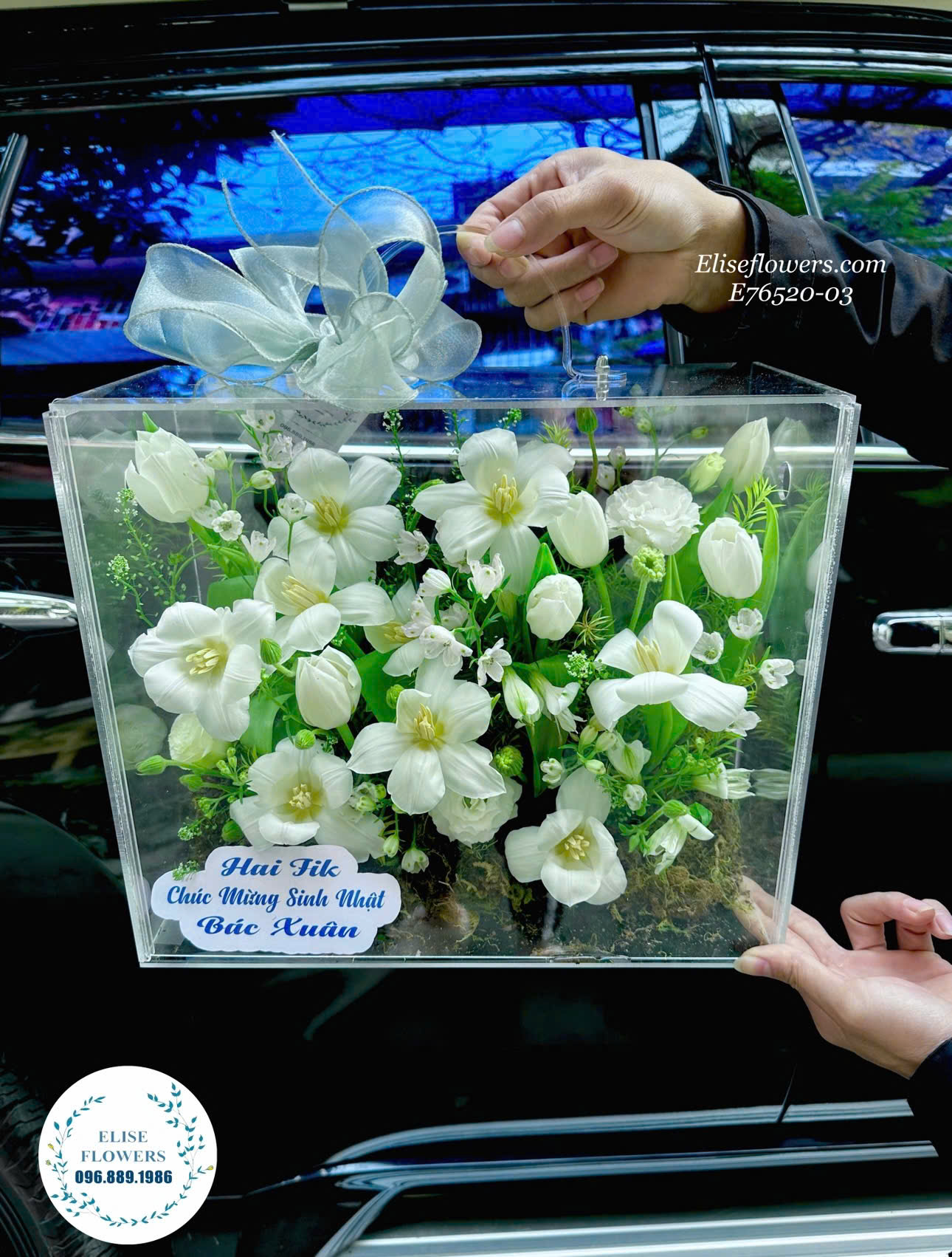 Vali mica hoa tulip đẹp - Quà tặng sang trọng, ý nghĩa ở Hà Nội.