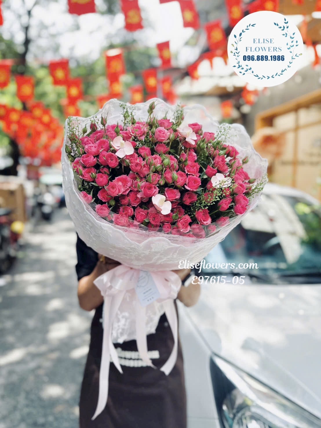 Bó Hoa Hồng Chùm Sophia Cao Cấp Tặng Vợ, Người Yêu, Bạn Gái Đẹp Eliseflowers