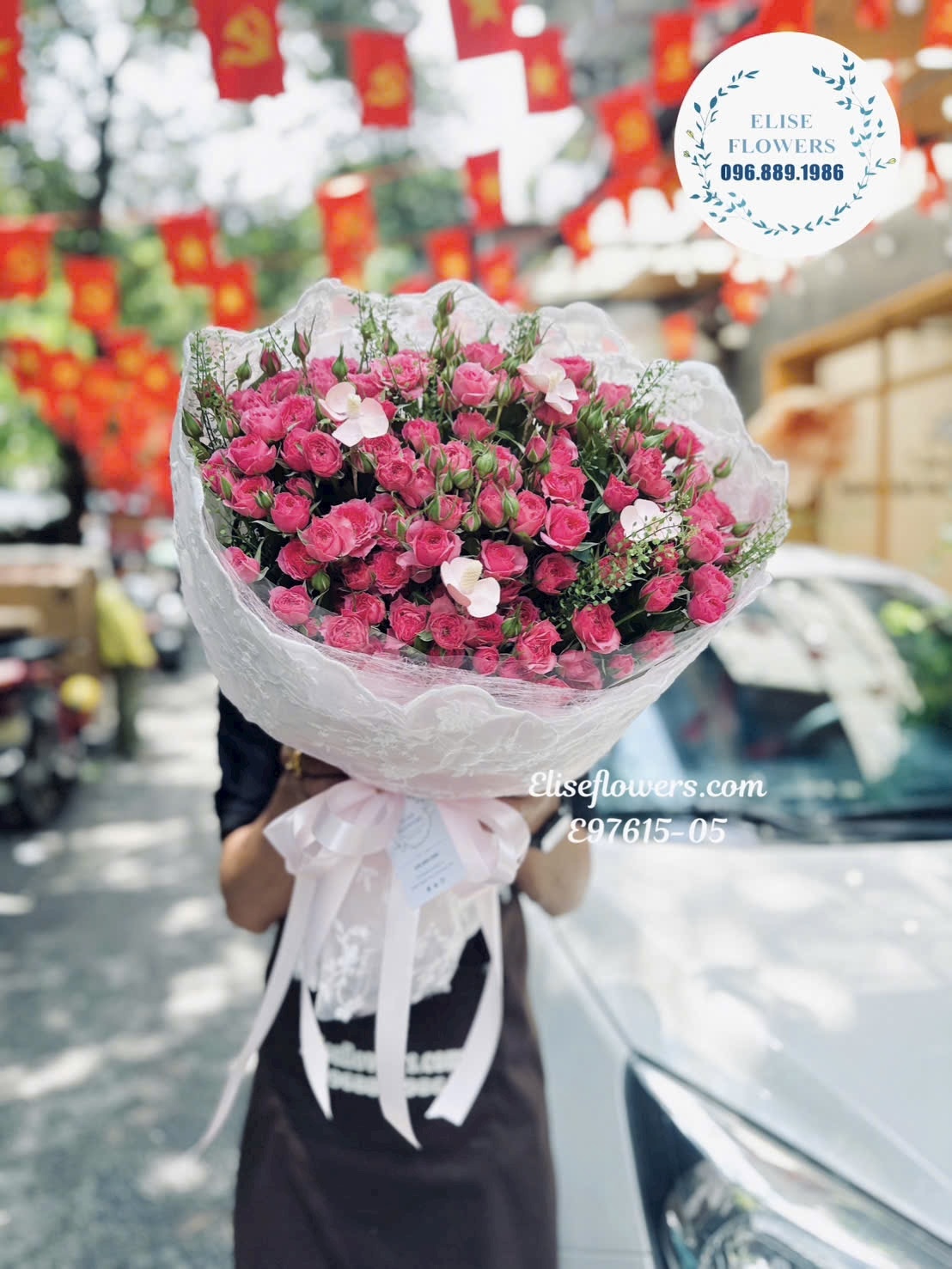 Bó Hoa Hồng Chùm Sophia Cao Cấp Tặng Vợ, Người Yêu, Bạn Gái Đẹp Eliseflowers