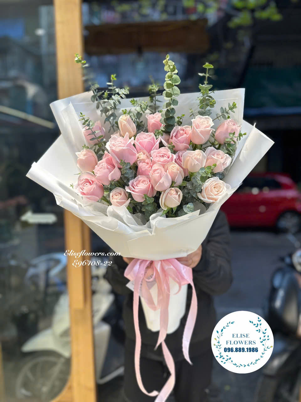 Bó Hoa Hồng Pastel Tặng Người Yêu Dịp 8/3 Tại Hà Nội - Elise Flowers