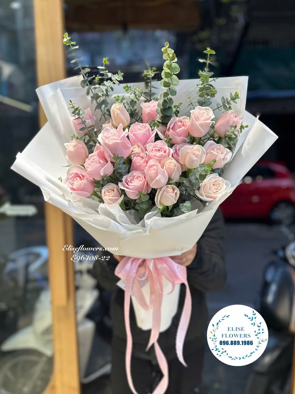 Bó Hoa Hồng Pastel Tặng Người Yêu Dịp 8/3 Tại Hà Nội - Elise Flowers