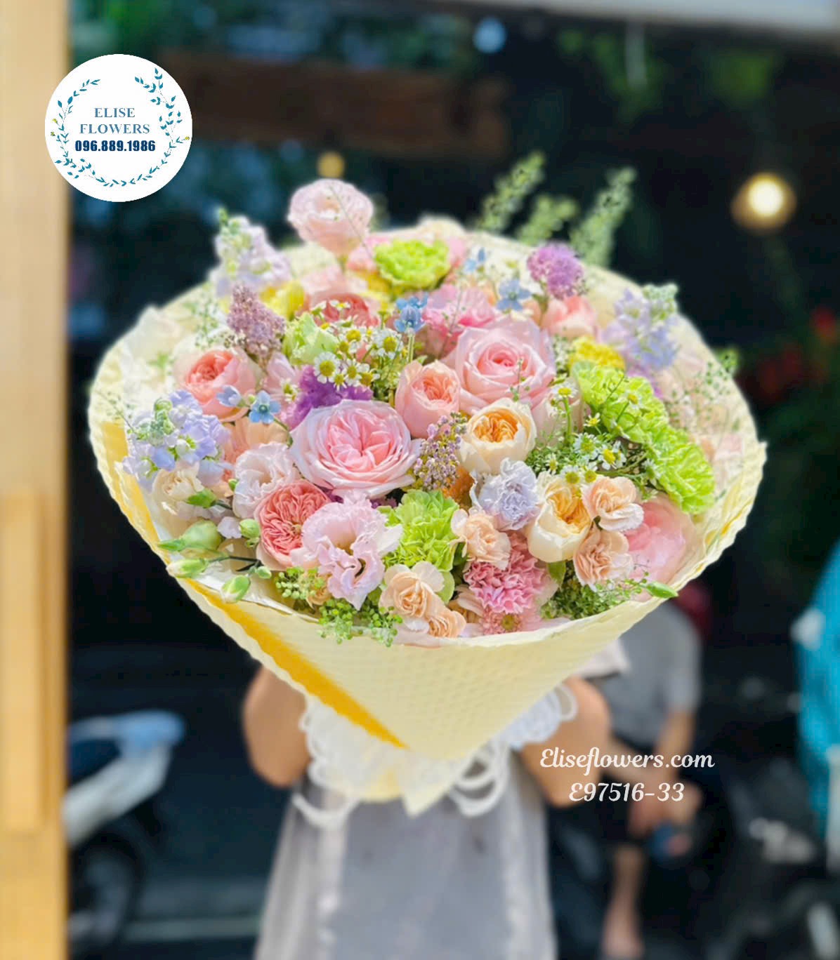 Bó Hoa Mix Màu Pastel Tặng Người Yêu Vào Mọi Dịp- Eliseflowers