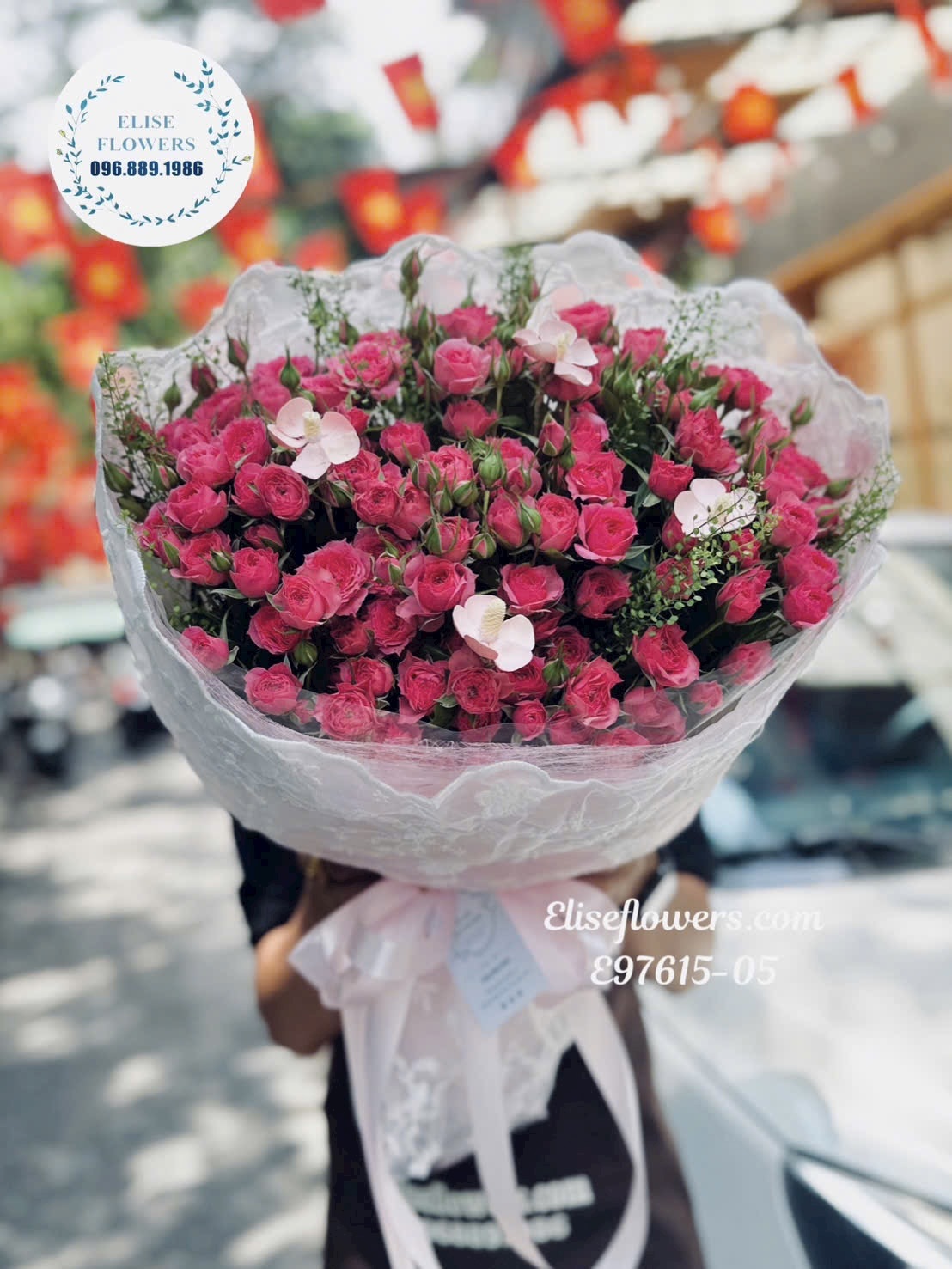 Bó Hoa Hồng Chùm Sophia Cao Cấp Tặng Vợ, Người Yêu, Bạn Gái Đẹp Eliseflowers