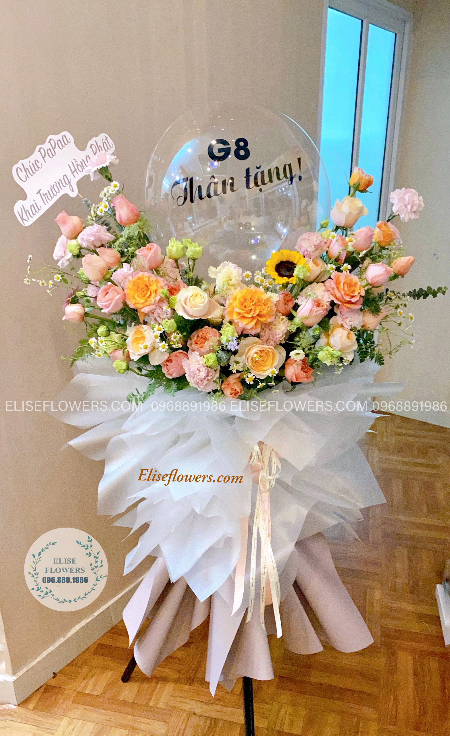 hoa khai trương bóng bay - hoa khai trương bóng bay ở Hà Nội