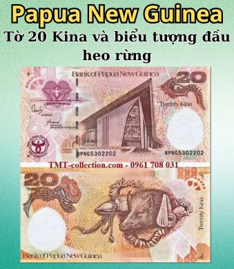 20 Kina Papua New Guinea – Biểu tượng đầu heo rừng
