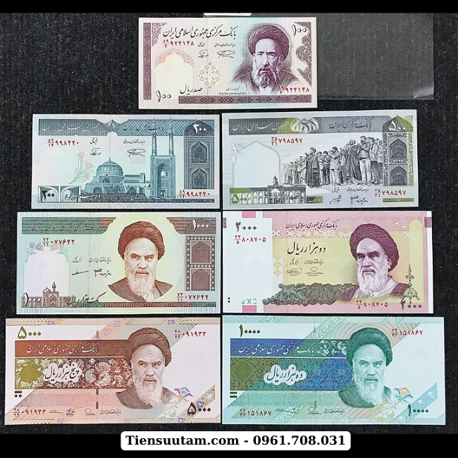 Bộ 7 tờ của Iran - BO000030