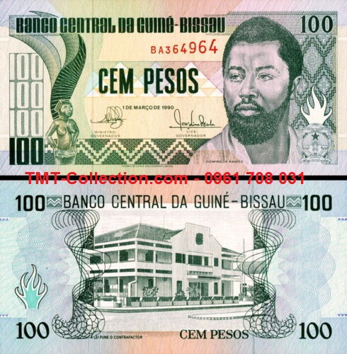 Guinee Bissau 100 pesos 1990 UNC (tờ)