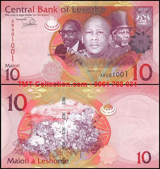 Lesotho 10 Maloti 2011 UNC (tờ)