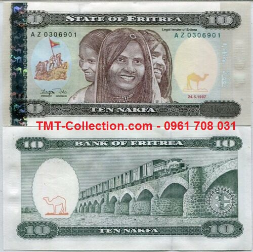 Eritrea 10 Nakfa 1997 UNC (tờ)