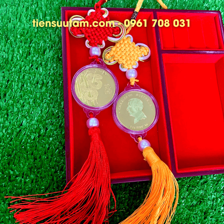 Dây Treo Xu Úc Hình Con Rắn Mạ Vàng