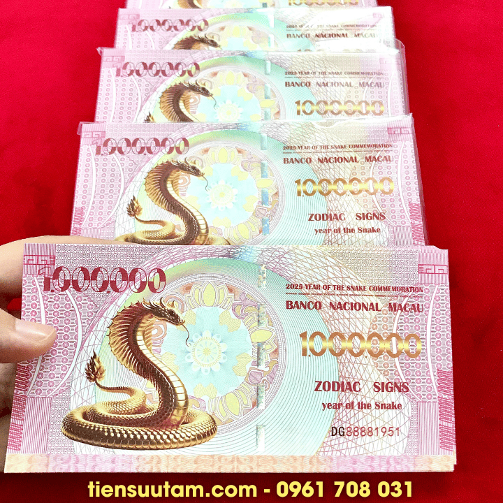 Tiền Lì Xì 1 Triệu Dola Macao Hình Con Rắn