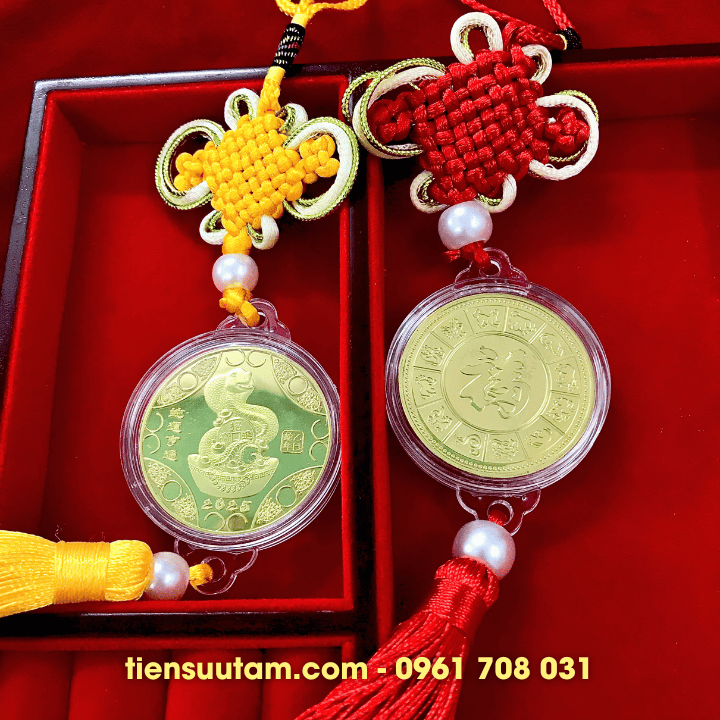 Dây Ô Tô Xu Con Rắn HongKong Mạ Vàng