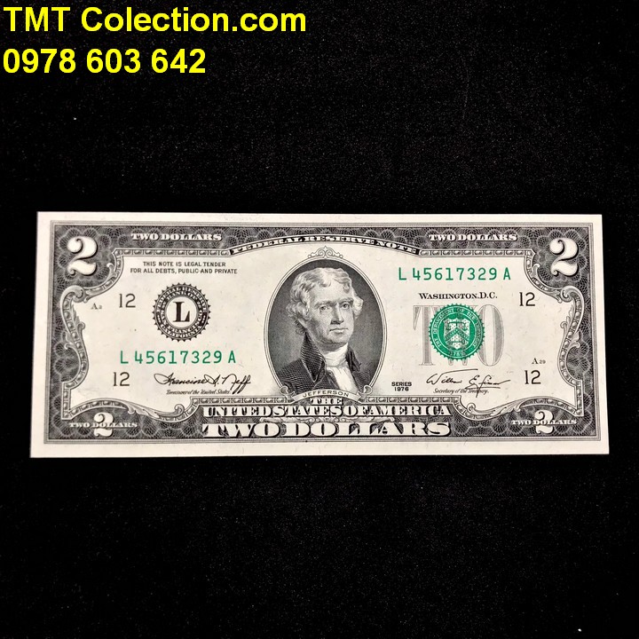 2 Usd 1976 UNC - TMT Collection.com