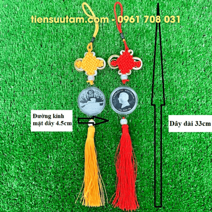 Dây Treo Xu Úc Hình Con Rắn Mạ Bạc