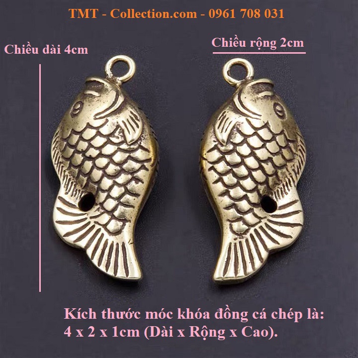 Móc khóa đồng cá chép - TMT Collection.com