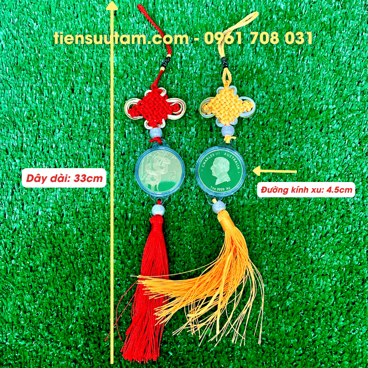 Dây Treo Xu Úc Hình Con Rắn Mạ Vàng