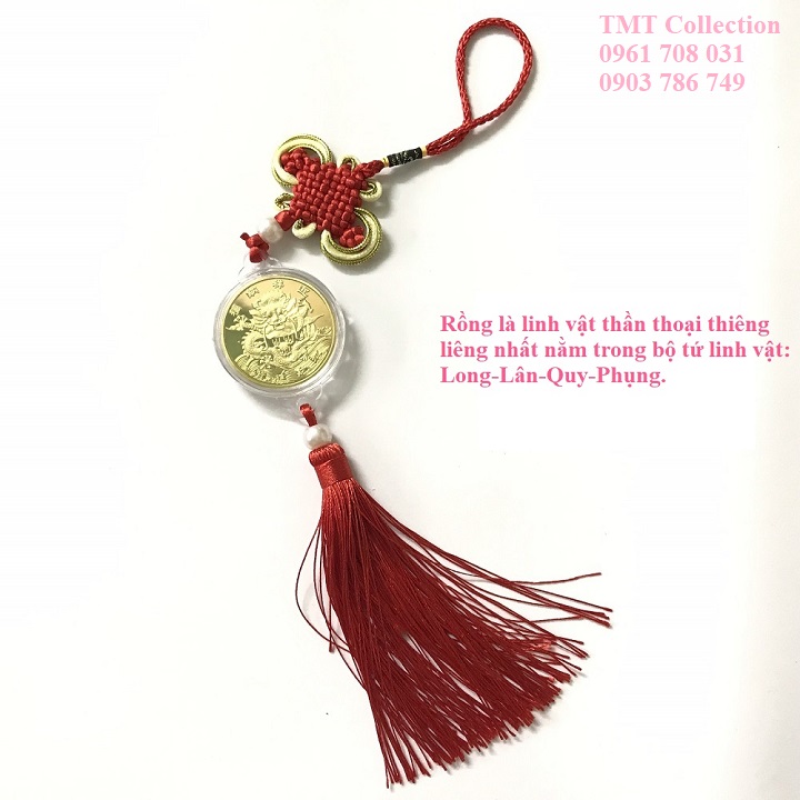 Dây treo may mắn xu hình Rồng - TMT Collection.com