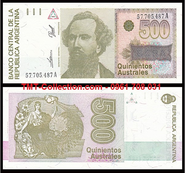 Argentina 500 Australes 1990 UNC