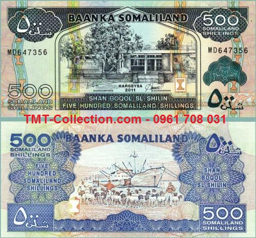 Somaliland 500 Shillings 2011 UNC (tờ)