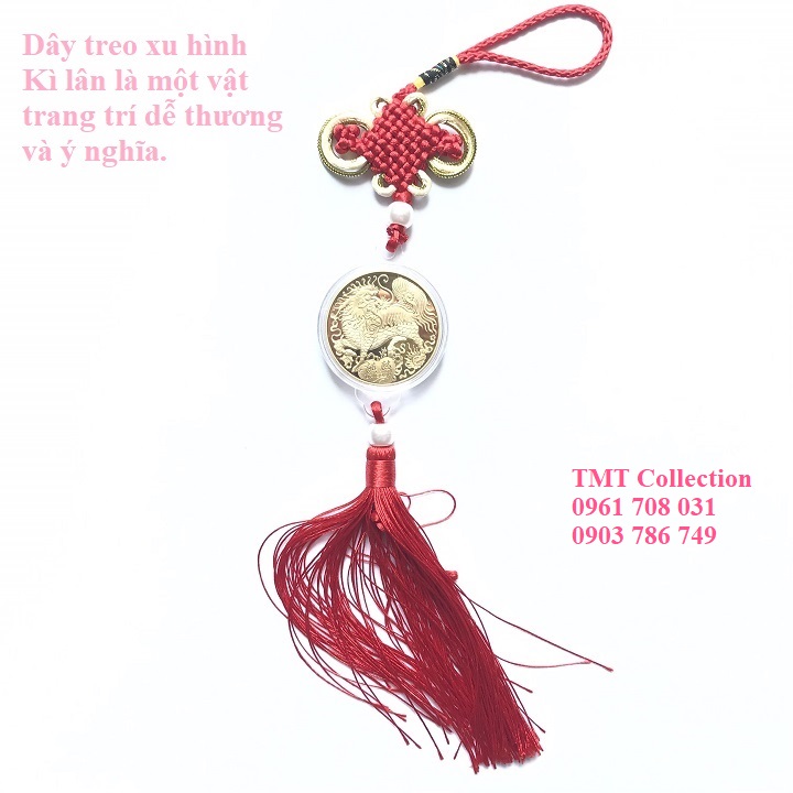 Dây treo may mắn xu hình con Lân - TMT Collection.com