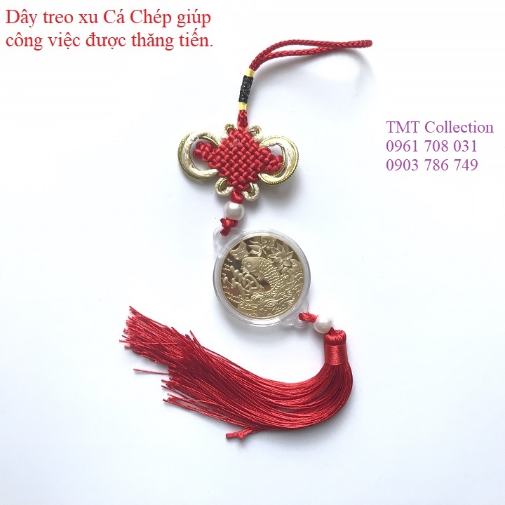 Dây treo may mắn xu hình Cá Chép - TMT Collection.com