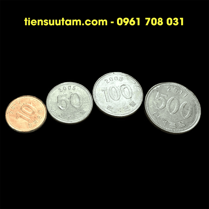 Bộ 4 Xu Korea - Hàn Quốc