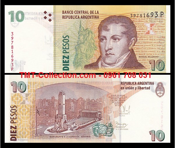 Argentina 10 pesos 2014 UNC