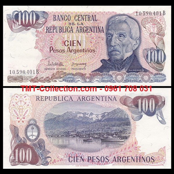 Argentina 100 pesos 1983 UNC
