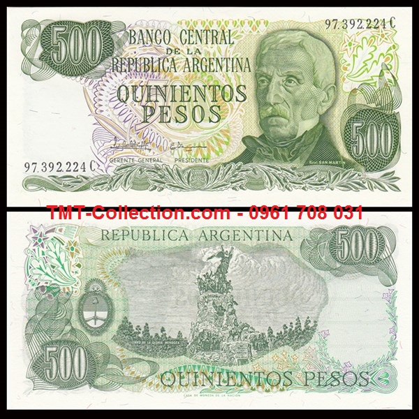 Argentina 500 pesos 1977 UNC