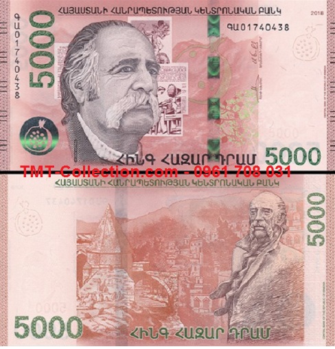 Armenia 5000 Dram 2018 UNC