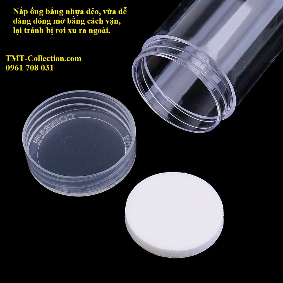 Hộp 10 ống đựng xu 27mm - TMT Collection.com