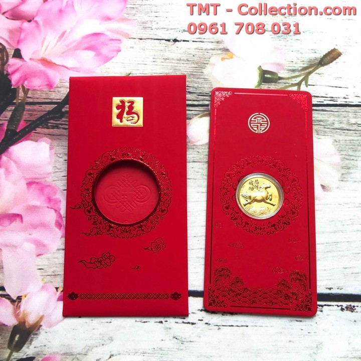 Bao lì xì mạ vàng Mã Đáo Thành Công - TMT Collection