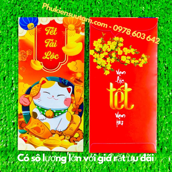 Bao lì xì tết con Mèo 2023 - Phukiensuutam.com