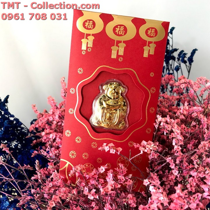 Bao Lì Xì Thần Tài Mạ Vàng Thường - TMT Collection