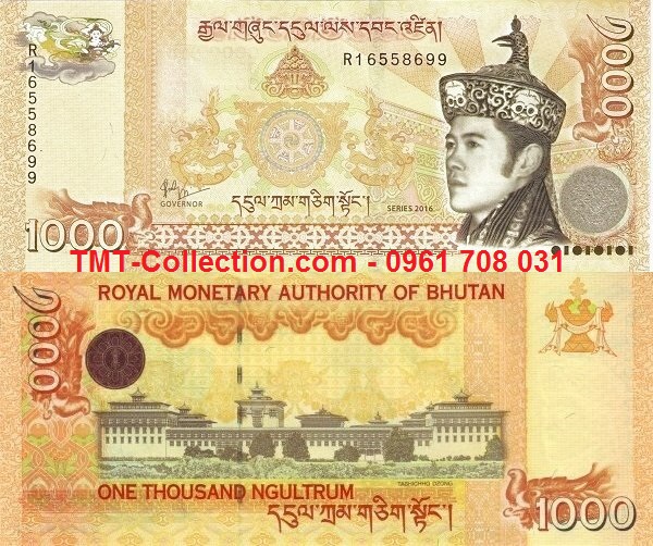 Bhutan 1000 Ngultrum 2016 UNC