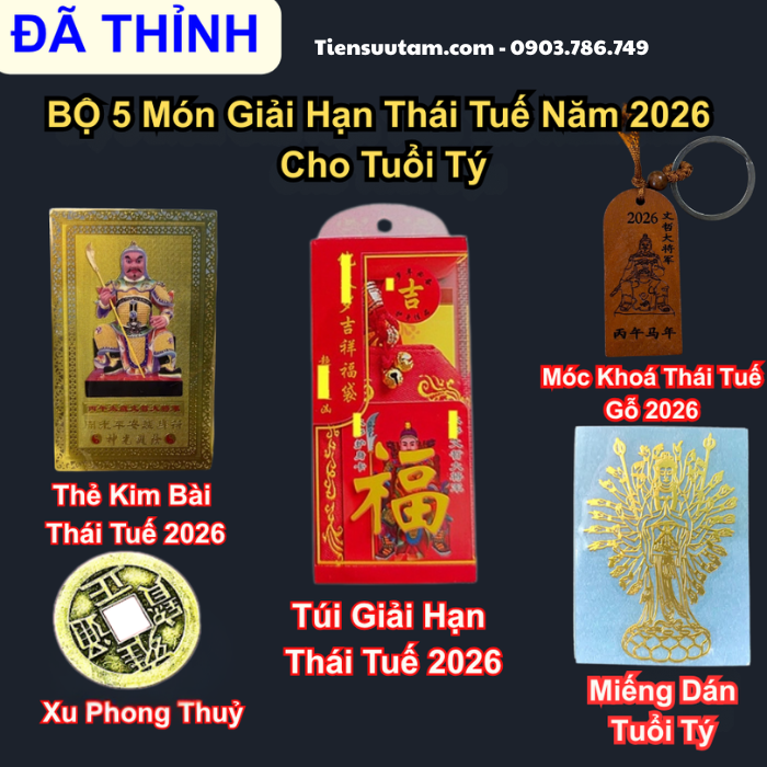 Bộ 5 Món Thái Tuế Năm 2026 Cho Tuổi Tý, Sửu, Mão, Ngọ, Dậu