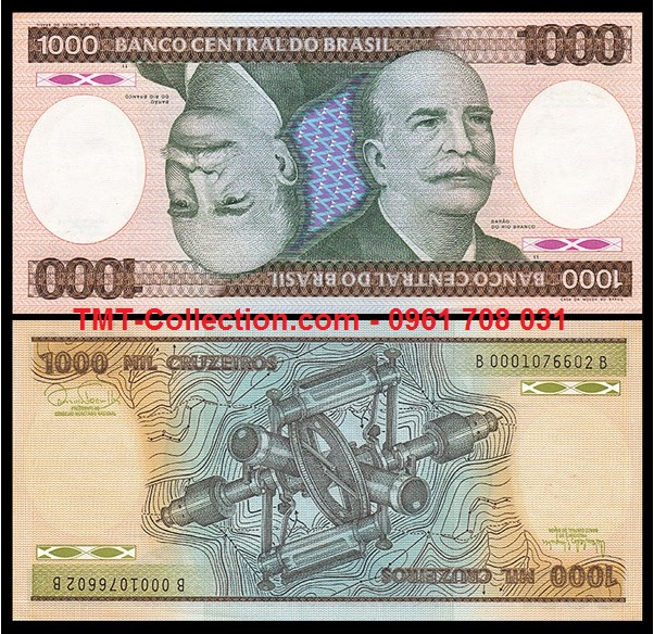 Brazil 1000 Cruzeiros 1981 UNC