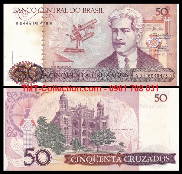 Brazil 50 Cruzados 1986 UNC