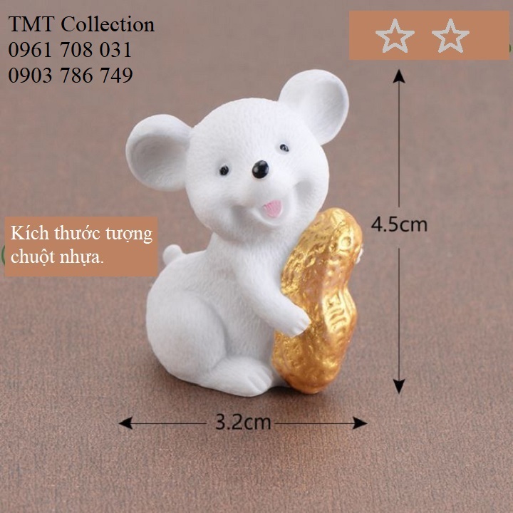Tượng con chuột nhựa kute - TMT Collection.com