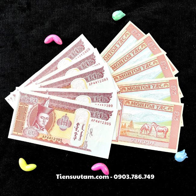 Combo 10 Tờ Tiền Ngựa Mông Cổ 20 Tugrik