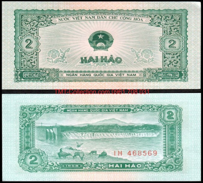 Tiền Việt Nam 2 hào 1958