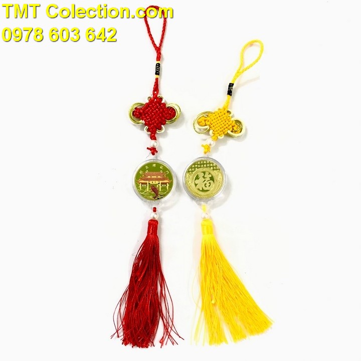 Dây Treo Xu Cá Chép Vượt Vũ Môn In Màu - TMT Collection