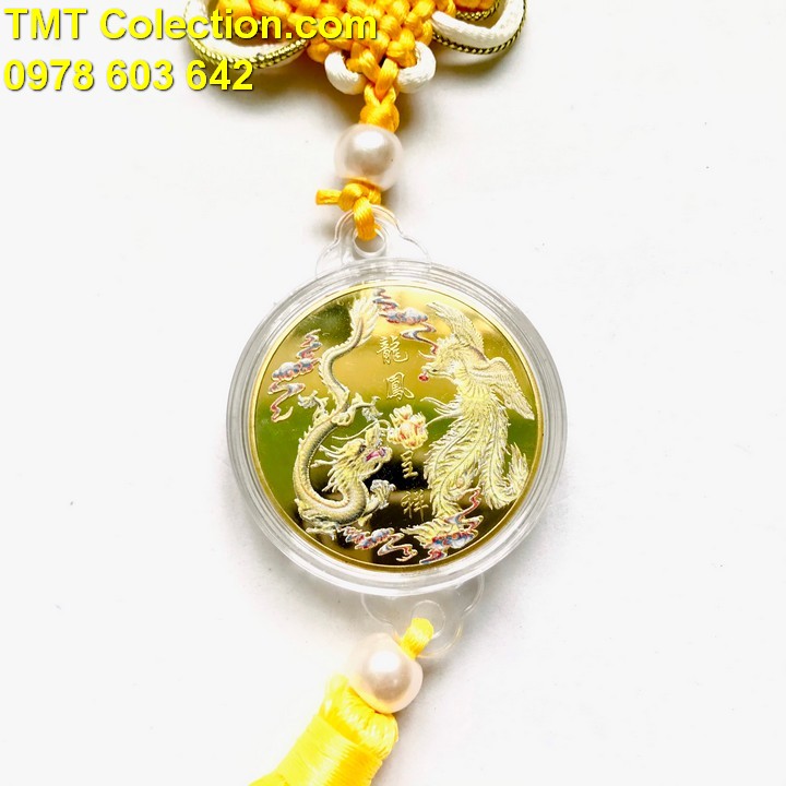 Dây Treo Xu Long Phụng In Màu - TMT Collection