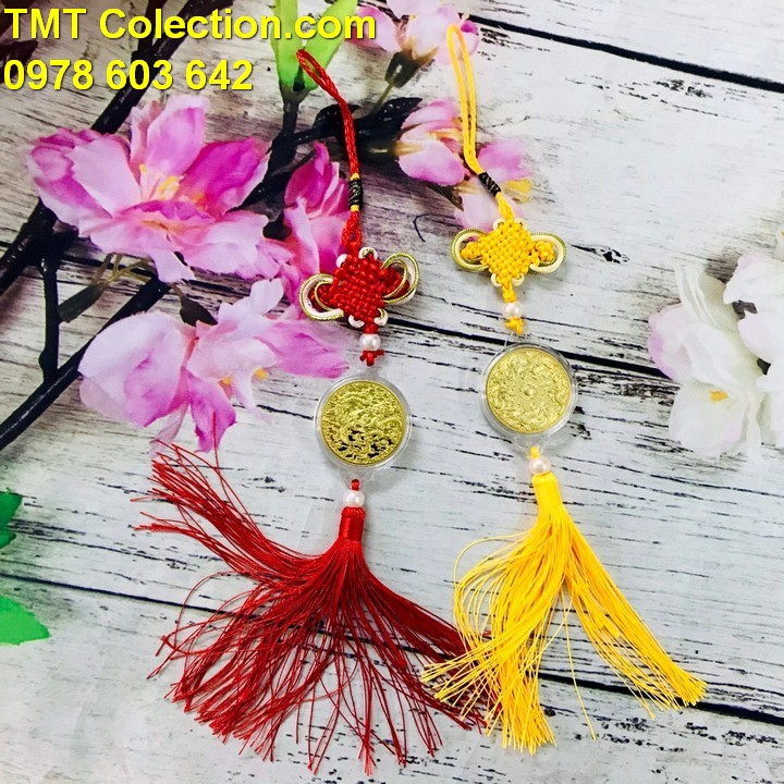 Dây Treo Xu Long Phụng Vàng - TMT Collection