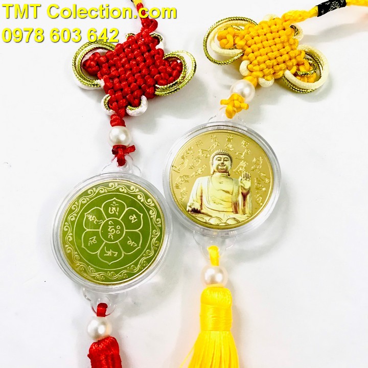 Dây Treo Xu Phật A Di Đà In Màu - TMT Collection