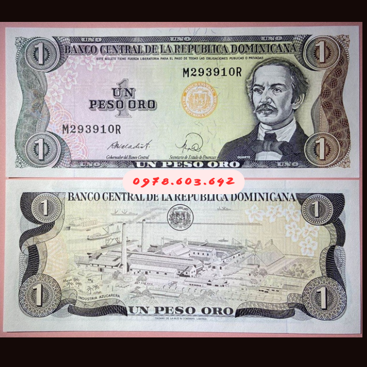 Dominican 1 Pesos 1988 UNC - Phukiensuutam.com