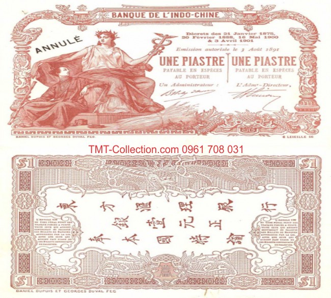 1 Piastre 1903 Thành Thái