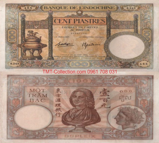 100 Piastre 1936 Lư 4