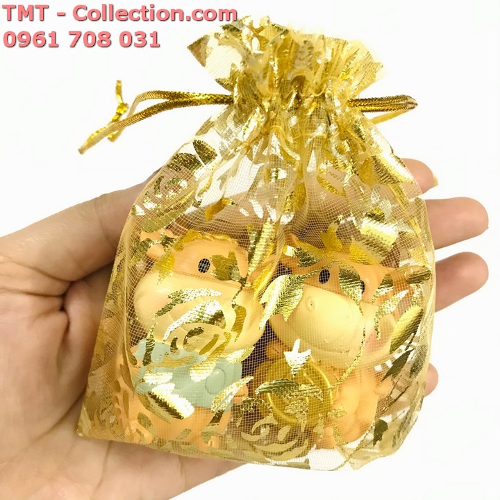 Túi vải hoa văn 10x12cm - TMT Collection