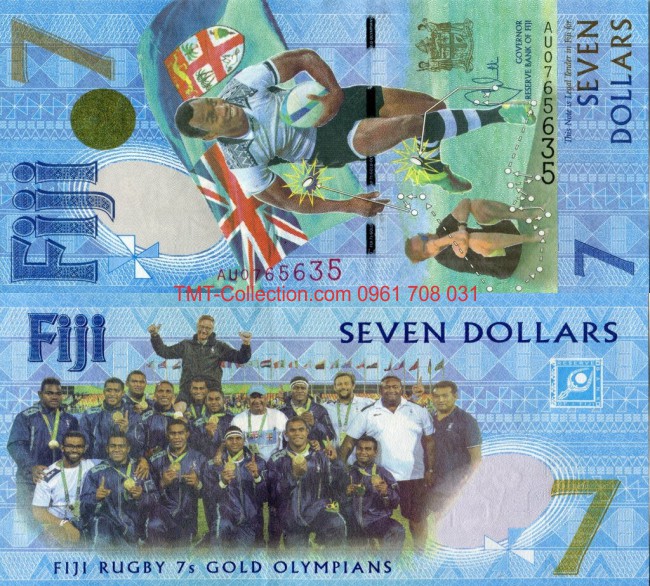 Fiji 7 dollars kỷ niệm 2017 UNC